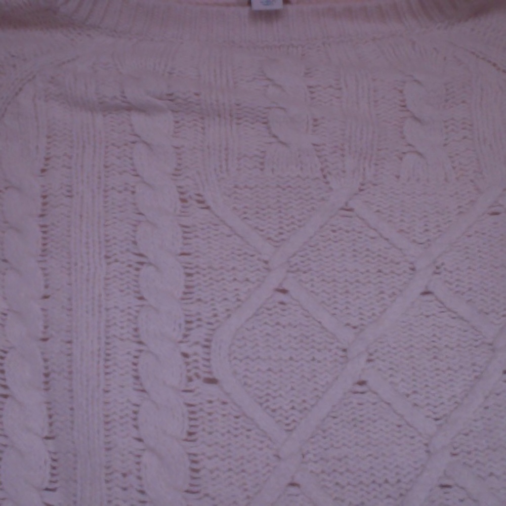 Sundance white cable sweater